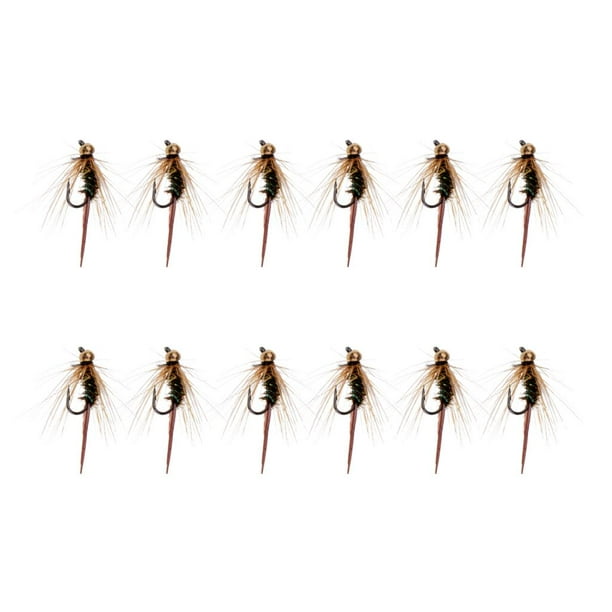 1 Docena De Moscas De Pesca Con Mosca Cebos Artificiales Bumble Bee Vuela Moscas De Pesca