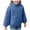 style-01 Blue, variant on Kogui Girls Jacket Fleece Kids Toddler Boys Girls Warm Sherpa Lined Shirt Jacket,Full-Zip Hooded Sweatshirt Size 12 18 Months (Khaki,12-18 Months)