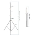 thumbnail image 2 of CATIEBYE Extendable Stainless Steel Light Stand Tripod Heavy Duty for Photography Use, 2 of 8