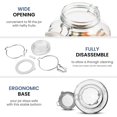 thumbnail image 3 of Glass Fido Jars - (Set of 2) 135.¼ Ounce - 4 Liter, with hinged hermetically Sealed Airtight lid for Fermenting, Canning, Preserving, With Exclusive Paksh Novelty Chalkboard Labels Set, 3 of 8