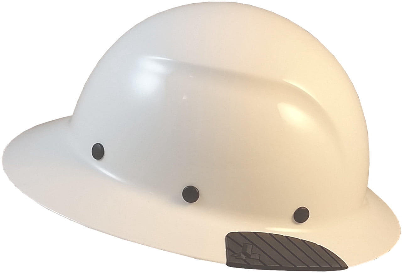 DAX Fiberglass Composite Hard Hat with Tote- Full Brim White