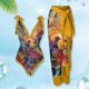 thumbnail image 5 of Ropa de playa transpirable para mujer, 2 uds., con cordones y vestido a la moda para deportes acuáticos JShteea El nuevo, 5 of 9