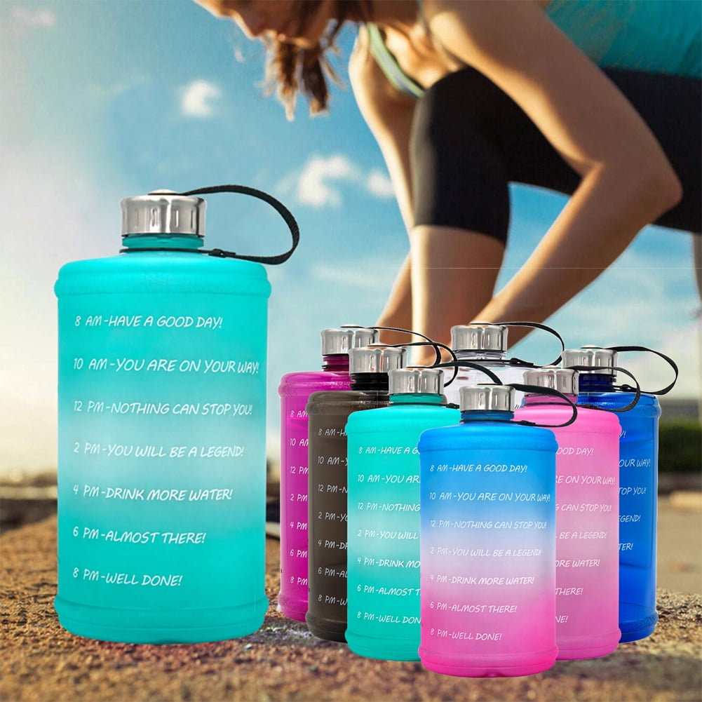 Cheer.US Large Water Bottle Motivational Gallon Water Bottl with