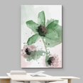 thumbnail image 3 of wall26 Canvas Print Wall Art Watercolor Explosion Green &amp; Red Daisies Floral Botanical Illustrations Minimalism Glam Multicolor Pastel for Living Room, Bedroom, Office - 16"x24", 3 of 5