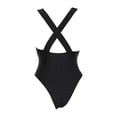 thumbnail image 5 of Yajing One Piece Swimsuit Women New Swimsuit Women's Swimsuit Bikini Splicing Quick Drying Black M, 5 of 6