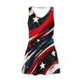 thumbnail image 7 of Tnhcen Women's Summer Independence Day Sleeveless V-Neck Dress - Lightweight Floral Print Sleepwear Nightgown Breathable Pajama Dress Homewear S-2XL Casual Loungewear, 7 of 7