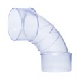 thumbnail image 1 of Codo recolector de polvo POWERTEC 70364V, 90°, 4 pulgadas, transparente, 1 of 4