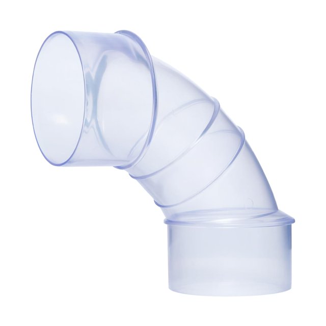 Codo recolector de polvo POWERTEC 70364V, 90°, 4 pulgadas, transparente