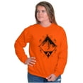 thumbnail image 3 of Spirit Mountain Diamond Spiritual Unisex Plus Fleece Graphic Sweatshirt Brisco Brands 2X, 3 of 5