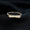 thumbnail image 2 of Rosec Jewels Natural Diamond Promise Ring for Women - April Birthstone Bow Tie Ring, 10K Yellow Gold, US 11.00, 2 of 6