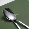 thumbnail image 4 of ReaNea Dinner Spoons 6 Pieces Stainless Steel Table Soup Spoons, Dessert Spoons Sliverware Set, 4 of 7