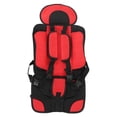 thumbnail image 1 of Children Safety Seat Simple Car Portable Seat Foldable Adjustable Strap Travel Accessories Protective Seat Red, 1 of 4