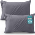 thumbnail image 1 of Juego de 2 protectores de almohada Utopia Bedding King, 51 x 102 cm, color gris, 1 of 8