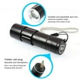 thumbnail image 2 of Billuyoard Linterna de aleación de aluminio portátil IPX6 resistente al agua alimentada por con para comprobar dinero al aire Iluminación novedosa Negro 365nm, 2 of 6