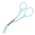 thumbnail image 1 of Stainless Steel Eyebrow Shaping Cut Scissors Comb Hair Remover Beauty Tool, Blue, 1 of 5