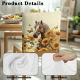 thumbnail image 7 of TSOVTHRID Horse Sunflower Butterfly Print Decorative Chair Back Cover for Dining Room Kitchen Party Ceremony Chair Back Protector Cover Stretch Chairs Protector Slipcovers, Set of 4, 7 of 7