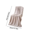 thumbnail image 3 of Vfedsrsge Quick Dry Coral Fleece Towel 75x35cm Ultra Soft Plush Bath Towel Highly Absorbent Fast Drying Lint Free Hair Towel for Women Men Travel Gym Gray, 3 of 6