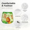 thumbnail image 6 of Lsque African Animals in the Jungle Printed Women's Running Shorts with Liner Pockets,Elastic Quick Dry Workout Athletic Gym Yoga Shorts,Womens High Waist Shorts-Small, 6 of 9