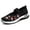 Black, variant on Women Casual Shoes Shallow Mouth Embroidered Cloth Shoes Soft Sole Slip On Comfortable Loafers For Summer ,Us Size:9