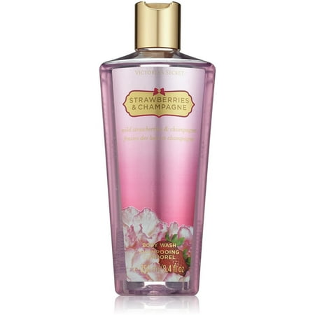 Victoria Champagne - Victoria's Secret Fantasies Shower Gel, Strawberry & Champagne, 8.4 Oz