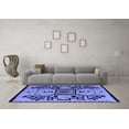 thumbnail image 3 of Ahgly Company Indoor Rectangle Abstract Blue Modern Area Rugs, 2' x 3', 3 of 4