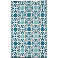 thumbnail image 5 of Fab Habitat Outdoor Rug - Waterproof, Fade Resistant, Reversible - Premium Recycled Plastic - Spanish Tile Farmhouse - Patio, Porch, Deck, Balcony - Seville - Multicolor Blue - 5 x 8 ft, 5 of 10