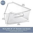thumbnail image 5 of Organizer for 28" Diameter Corner  , Plastic Kitchen Cabinet Storage Bins with Handle, 6 Packs, 5 of 6