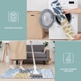 thumbnail image 6 of Blue Floral and Petal Pattern Kitchen Rugs Sets Of 3,Kitchen Runner Rugs Non Skid Washable,Decorative Kitchen Floor Mats for Kitchen,Sink,Laundry,17"x30"+ 17"x47" + 17"x59", 6 of 6