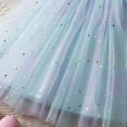 thumbnail image 6 of Dress for Girls Baby Sleeveless Sequins Butterfly Wing Holiday Party Mesh Dress Girls' Dresses Blue 6-12 Months, 6 of 6