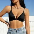thumbnail image 1 of Pavied Push Up Bra Front Closure Bras Seamless Bras Womens Bra Compression High Support Bra For Womens Every Day Wear Comfortable High Elasticity Soft Bra Backless Bra Plus Size Bra Black L, 1 of 6