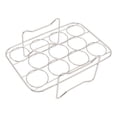 thumbnail image 1 of 304 Stainless Steel Rectangular Egg Steamer Rack - Heat-Resistant, Multi-Use Accessory Compatible with Ninja Foodi Dual Basket Air Fryer, Pressure Cooker, Rice Cooker & More - Burr-Free, Durable Egg, 1 of 7