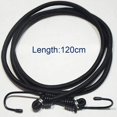 thumbnail image 1 of Paquete de 2 cuerdas elásticas resistentes de 120 cm con ganchos para coche, caravana, camping, autocaravana, Black Banban, 1 of 2