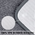 thumbnail image 5 of PiccoCasa Thick Plush Bath Mat Rugs Floor Kitchen Door Rug Soft Microfiber Non-slip TPR Rubber Carpet Dark Gray 16" x 24", 5 of 8