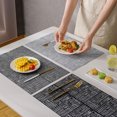 thumbnail image 3 of Placemats Set Of 10 Place Mats With Heat Stain Scratch Resistant For Kitchen Table Dining-Grey-30x45cm, 3 of 5