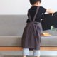 thumbnail image 4 of Delantal de algodón para niños Apuakthei, estilo japonés, para pintar ropa de casa, suave y cómodo, para niñas y niños, 4 of 5