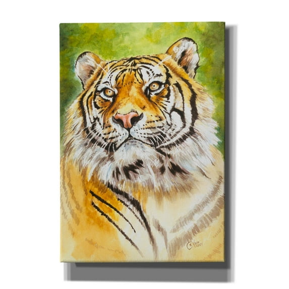Epic Graffiti 'Sumatran Tiger' by Barbara Keith, Canvas Wall Art, 18"x26"