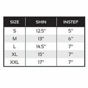 Pinnacle P4 Shin Guards - Black/Matte Black