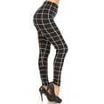 thumbnail image 2 of Plaid High Waisted Leggings With Elastic Waist And Skinny Fit, 2 of 4