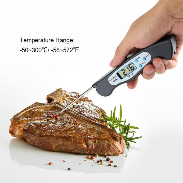 WALFRONT 1Pc LCD Digital Cooking Food Probe Thermometer for Kitchen BBQ