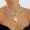 thumbnail image 2 of K-KED Women Sun Pendant Necklace Vintage Pendant Necklace Decorative Pendant Necklace, 2 of 9