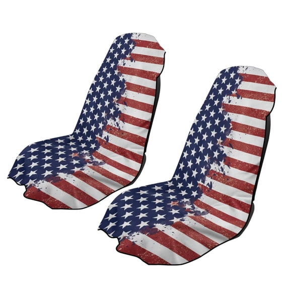 chaqlin American Flag Print Car Seat Cover Waterproof Seats Cushion Machine Washable Sweat Towel for Car Outdoor Sport Activities