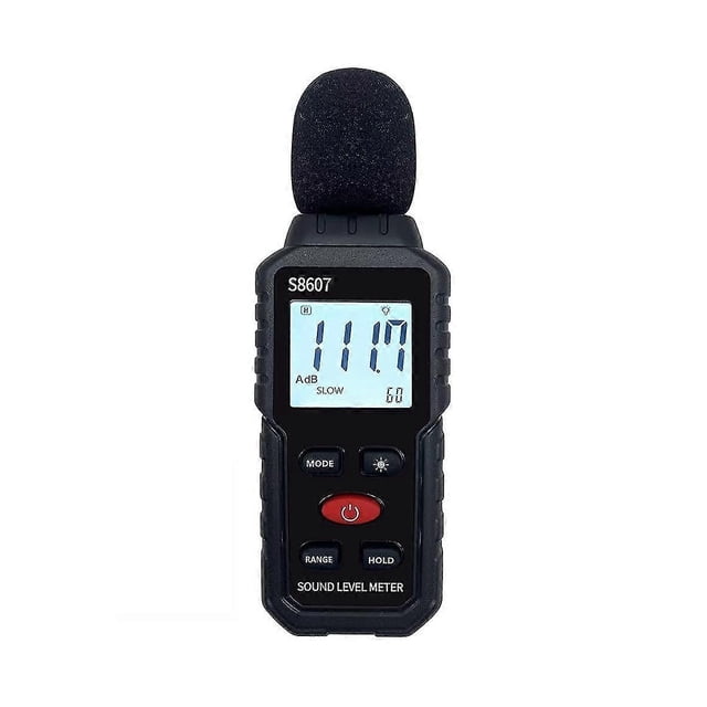 Sonómetro digital, sonómetro para aula, hogar y calle, medidor de 30-130 dBA para medir el ruido.