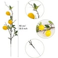 thumbnail image 2 of Yellow Mini Lemon Lifelike Artificial Decoration with Leaves Fake Realistic Fruit Branch Simulation DIY Wreath Garden Model 5pcs, 2 of 3