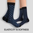 thumbnail image 3 of Natural Feelings Men's Pattern Crew Socks, Colorful Striped Cotton Novelty Socks for Men 6 Pack, 3 of 7