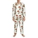 thumbnail image 3 of Balery Mushroom Pijama para Hombre de Dos Piezas con Manga Larga, Conjunto de Dormir y Descanso Suave con Bolsillos-Medium, 3 of 7