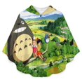 thumbnail image 2 of Totoro Wearable Blanket Poncho Cape Wrap for Adult, Ultra Soft Flannel Shawl Blanket for Womens Mens, 2 of 7