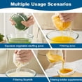 thumbnail image 6 of Cheese Cloth Bag For Straining, Cheesecloth Bags Nut Milk Bag Reusable Straining Bags Cheesecloth For Cooking, Baking, Juicing, Cheese Making M, 6 of 7