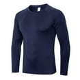 thumbnail image 1 of Mens Compression Shirt Tight-Fitting Sports Running Training Suit Breathable Wicking T-Shirts Mens Shirts, 1 of 2