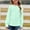 Mint Green, variant on lkfuzj Girls Long Sleeve Hollow Out Shirts Kids Cute Crewneck Ruffle Cuffs Blouse Casual Solid Color Loose Fit Pullover Tops for Girls 6-14 Years - Green