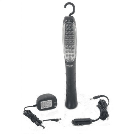 Omega CORDLESS RECHARGEABLE 28 LED WORK LIGHT W/120V AC